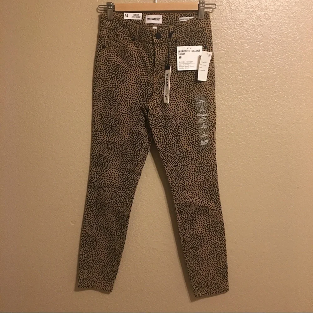 WILLIAM Rast Perfect Ankle Skinny Leopard Sz 24/0 - Picture 2 of 8